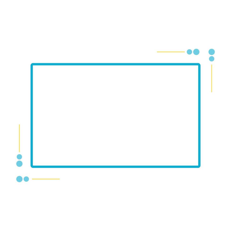 square frame gradient style icon design of Decorative element theme illustration vector
