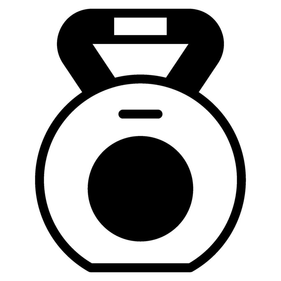 Kettlebell gym sport equipment illustration vector