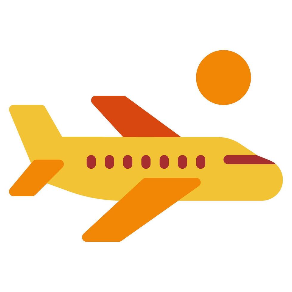 Plane Holiday travel object illustration vector