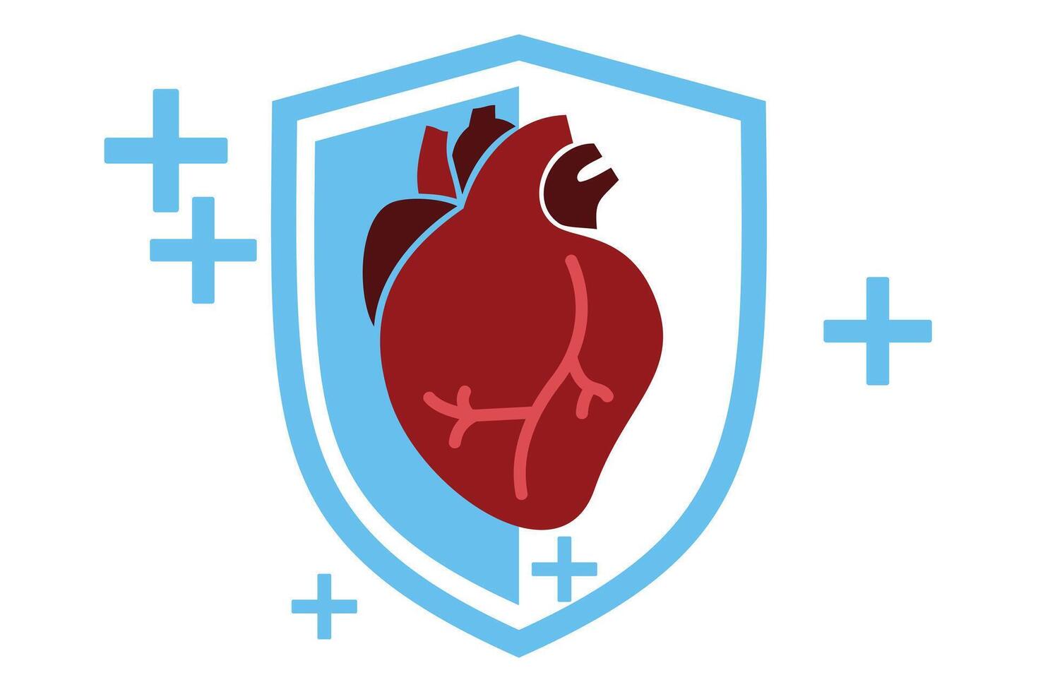 Human heart set design vector
