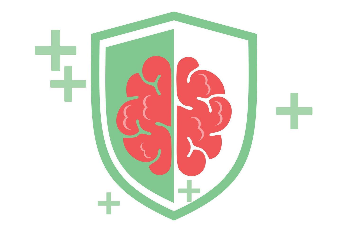 Human brain set design vector