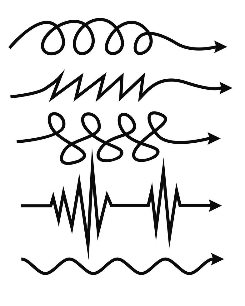 Arrow set icon vector