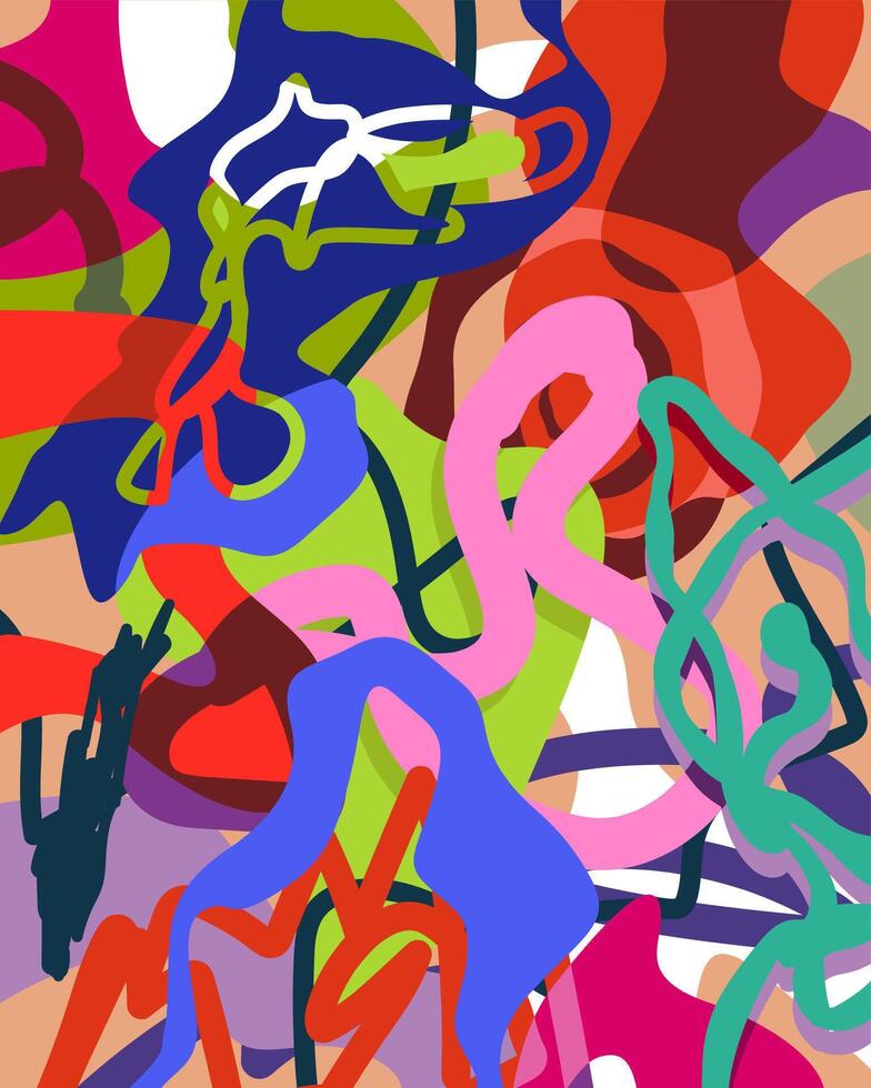 Pattern design background. Colour art. Painting. Abstract vector