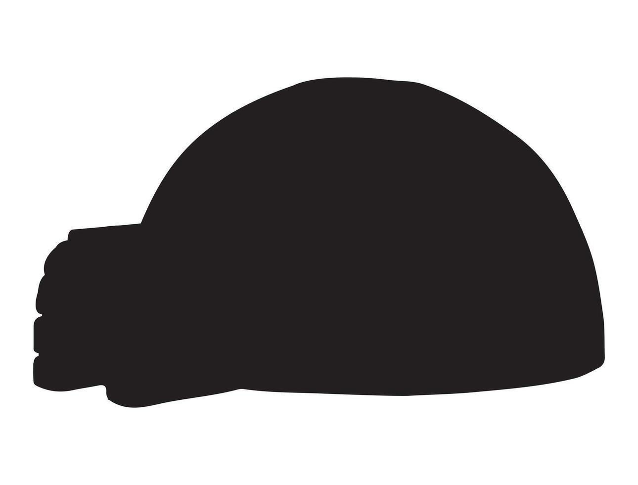Igloo silhouette on white background vector