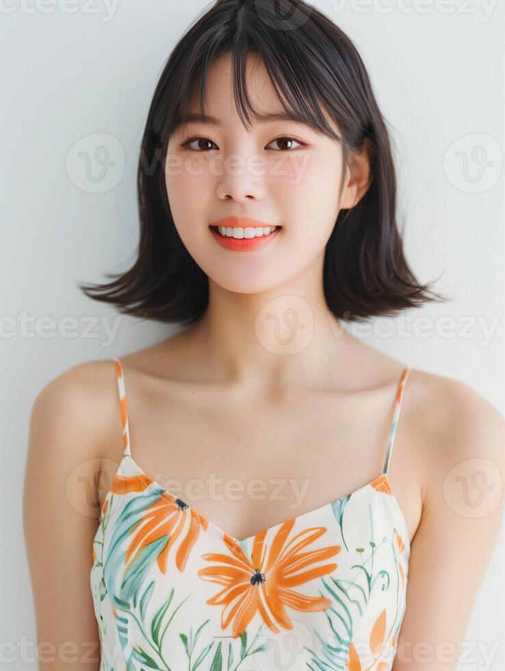 Springtime Floral Top Portrait photo