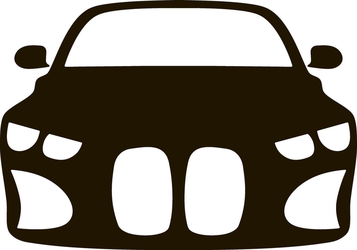 Car icon Stencil clipart vector