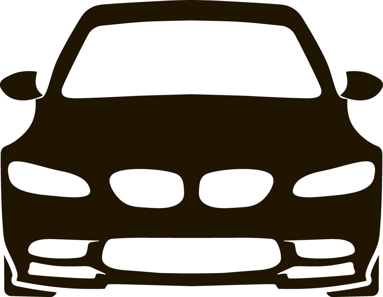 Car icon Stencil clipart vector