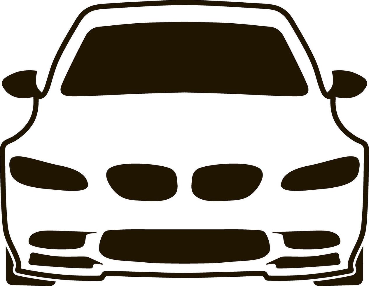 Car icon Stencil clipart vector