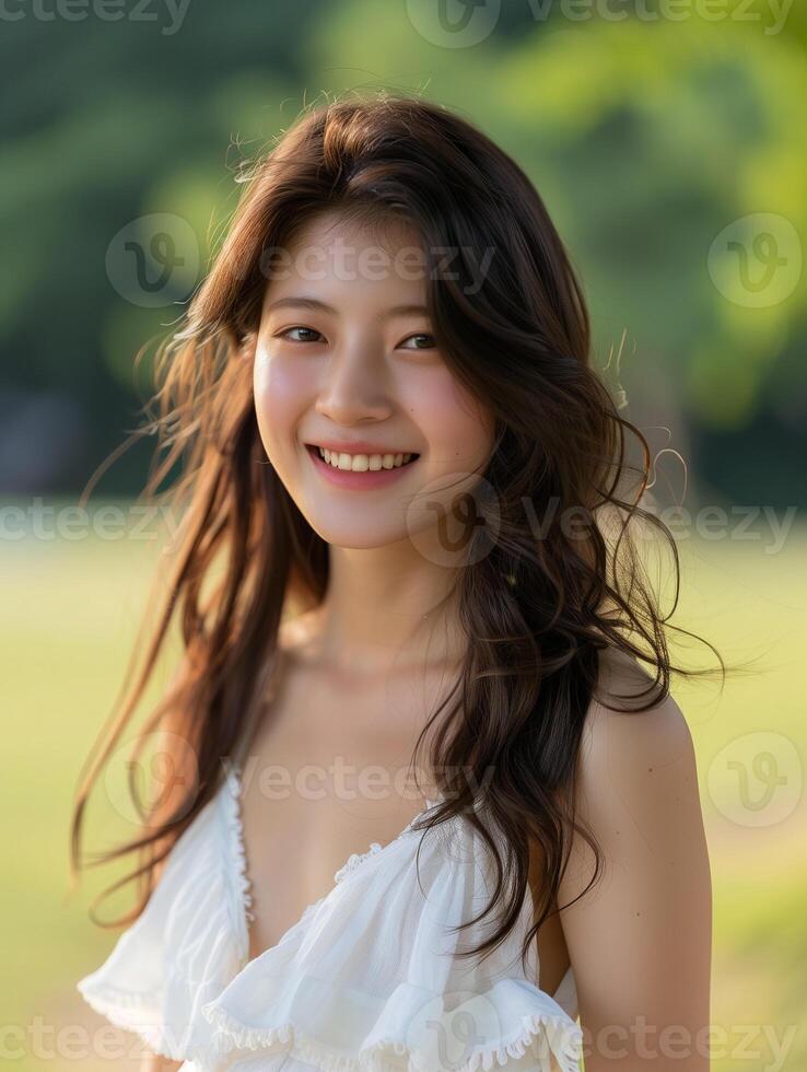 Summer Joy Outdoor Portrait photo