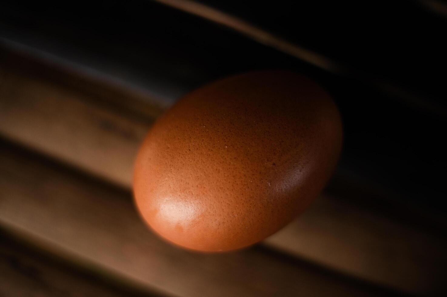close up of fresh chicken eggs photo