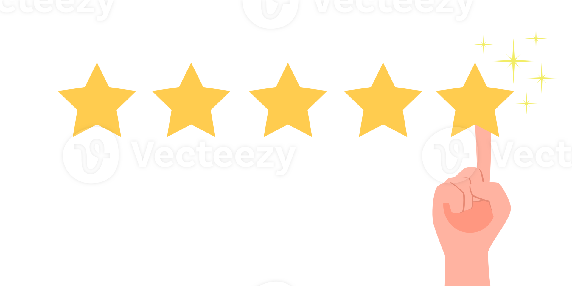 Flat Conceptual Illustration of Customer Satisfaction Rating png