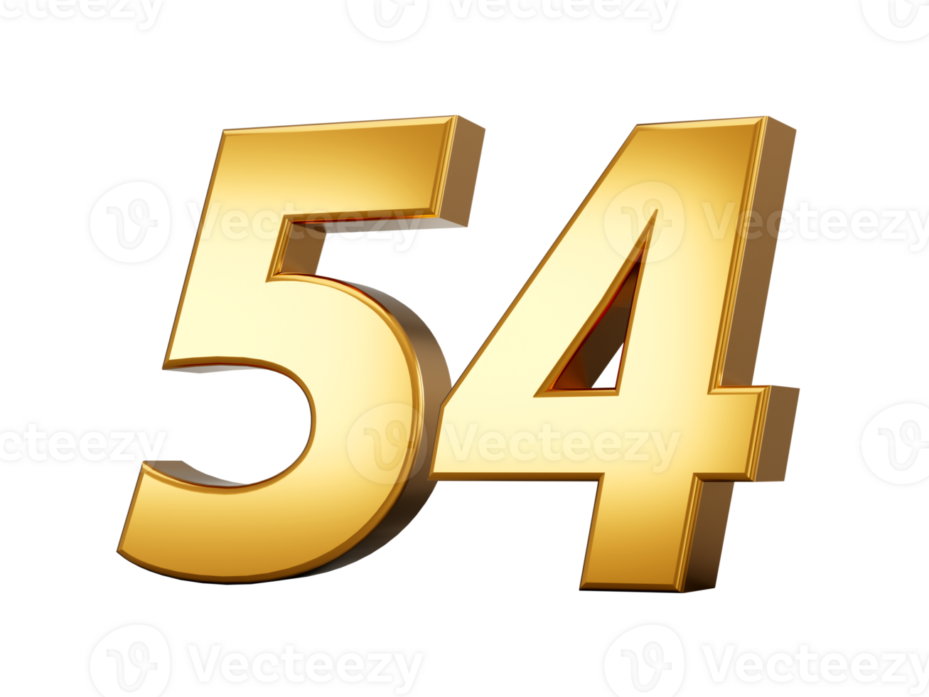 Golden metallic Number 54 Fifty four 3d illustration 45716594 PNG Golden metallic Number 54 Fifty four 3d illustration 45716594 PNG