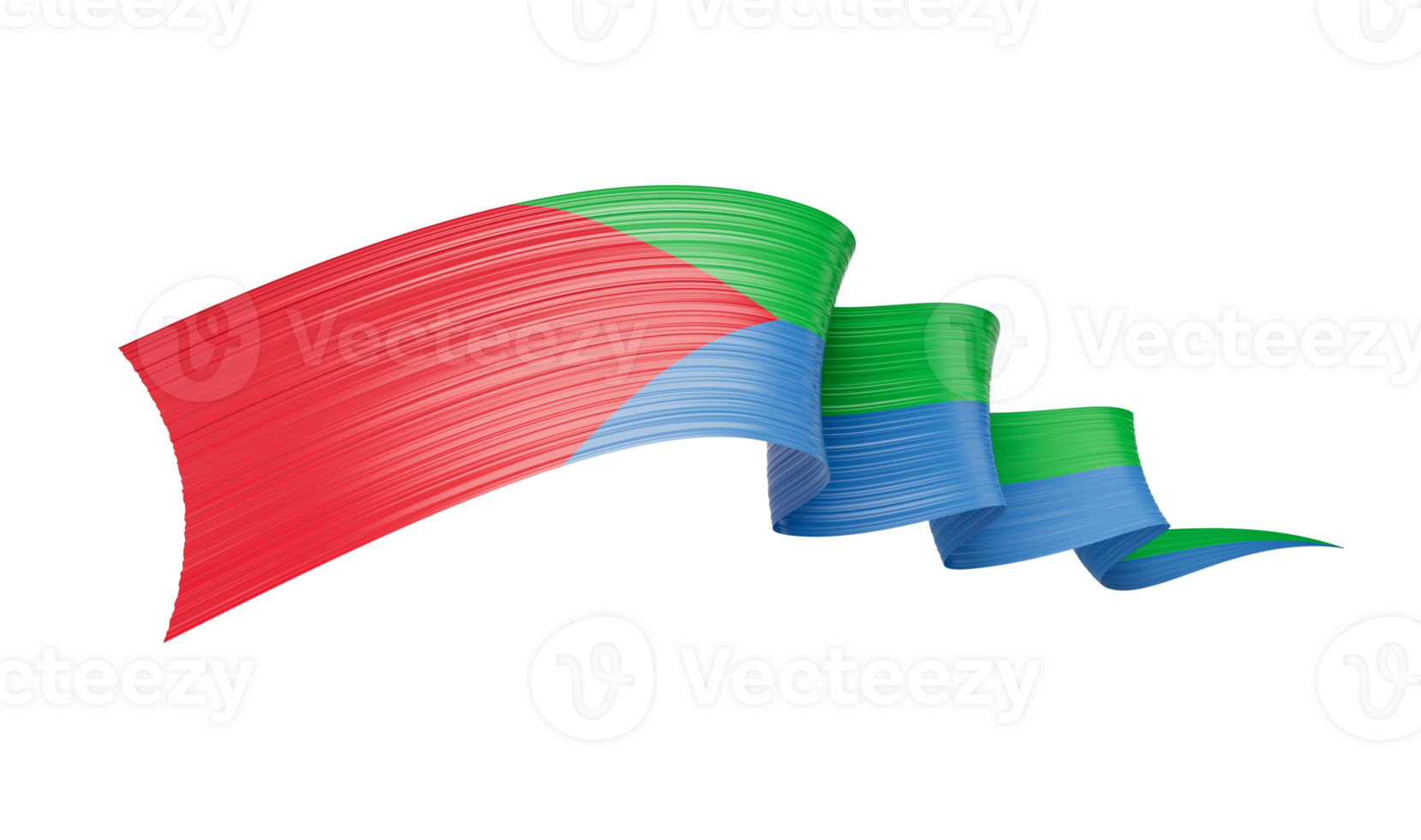 3d Flag Of Eritrea 3d Shiny Waving Flag Ribbon, 3d illustration png