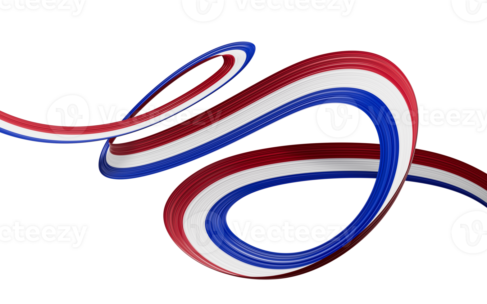 3d Flag Of Paraguay, 3d Waving Paraguay Ribbon Flag, 3d illustration png