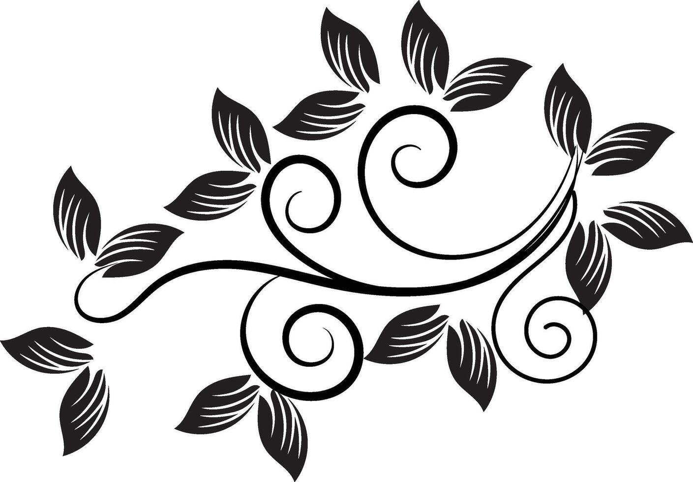 Floral ornaments collection vector