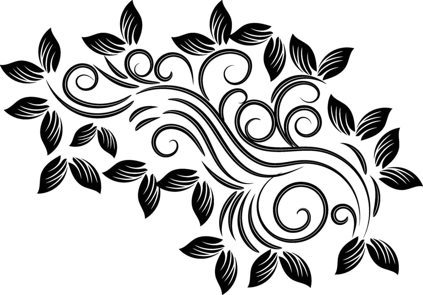Floral ornaments collection vector