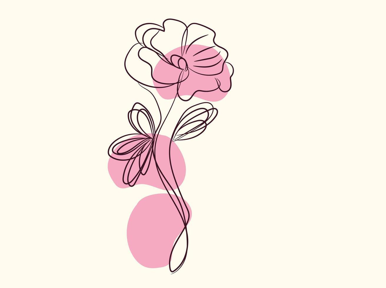Collection wild flowers vector