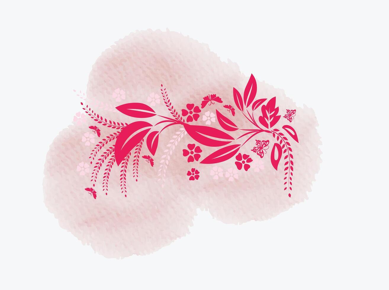 Collection wild flowers vector
