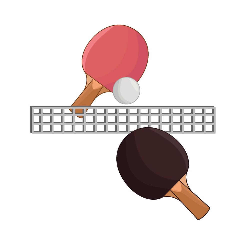 illustration of table tennis vector