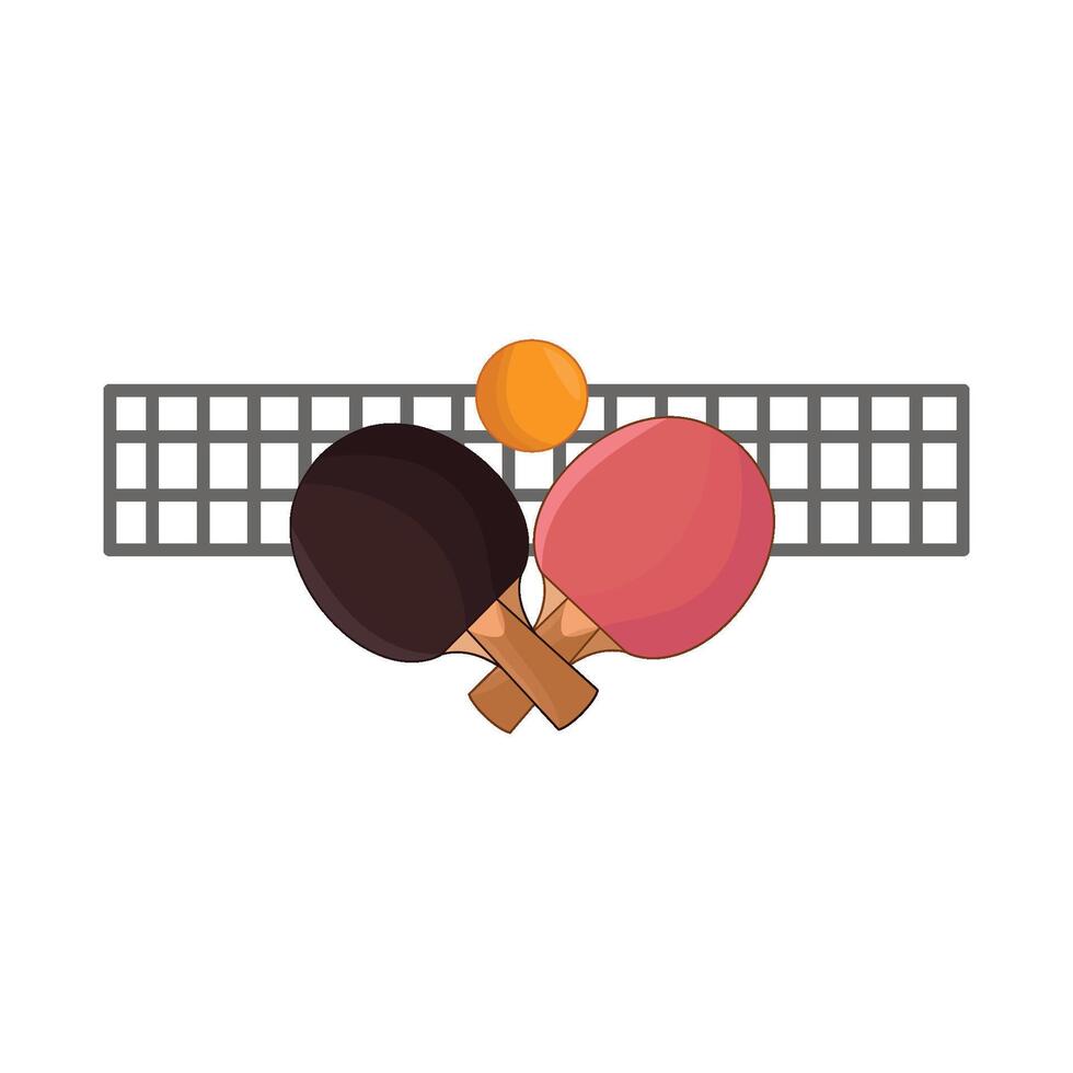 illustration of table tennis vector