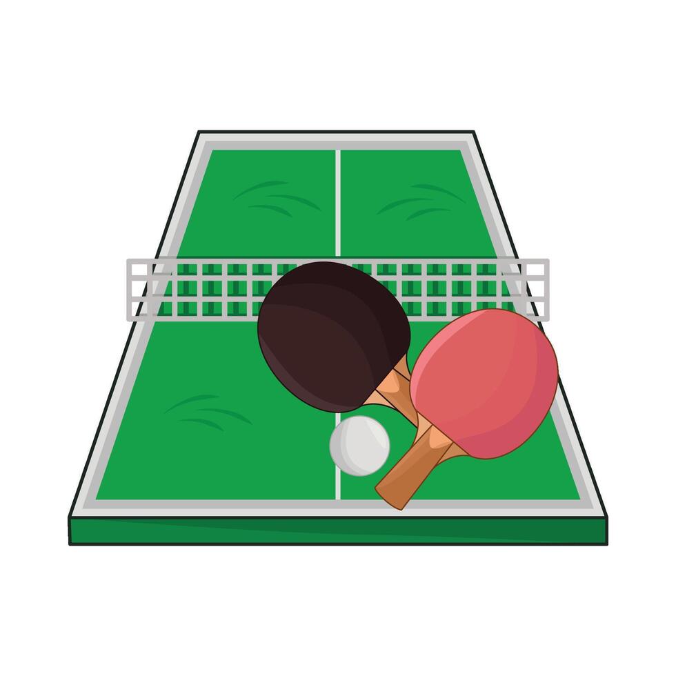 illustration of table tennis vector