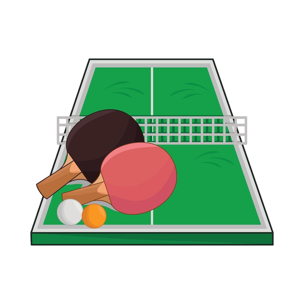 illustration of table tennis vector