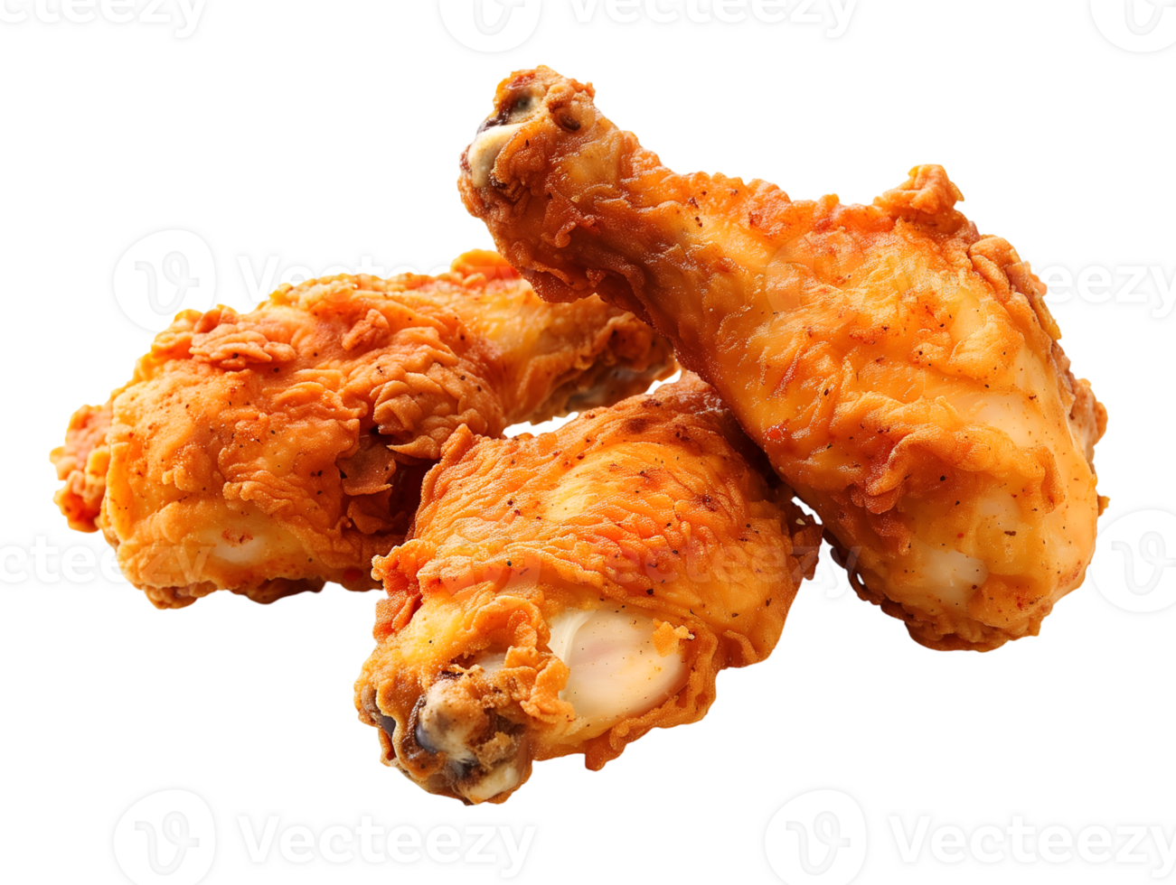 fried chicken on isolated background png
