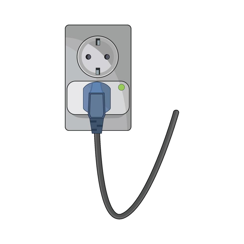 illustration of plug in vector