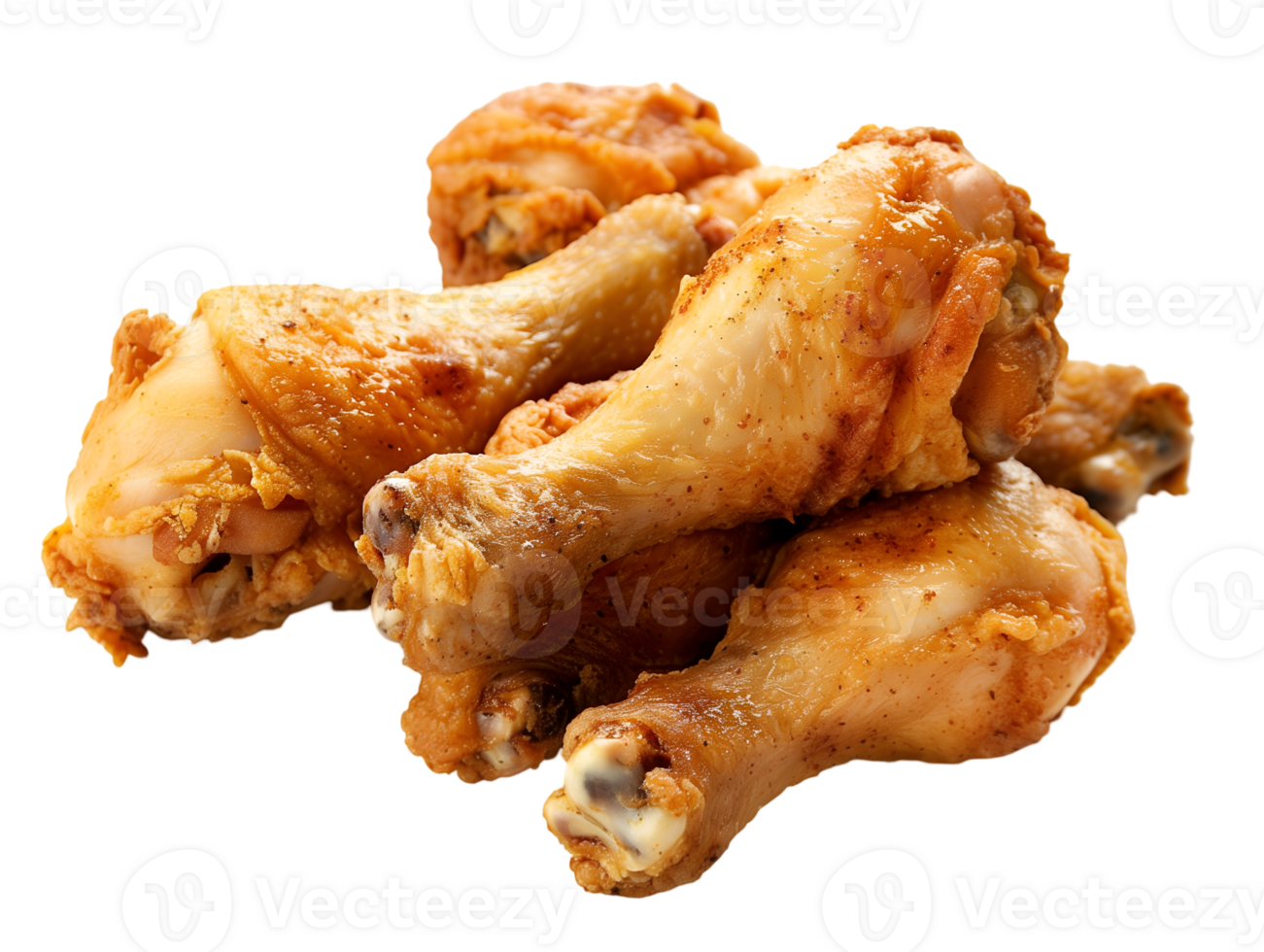 fried chicken on isolated background png
