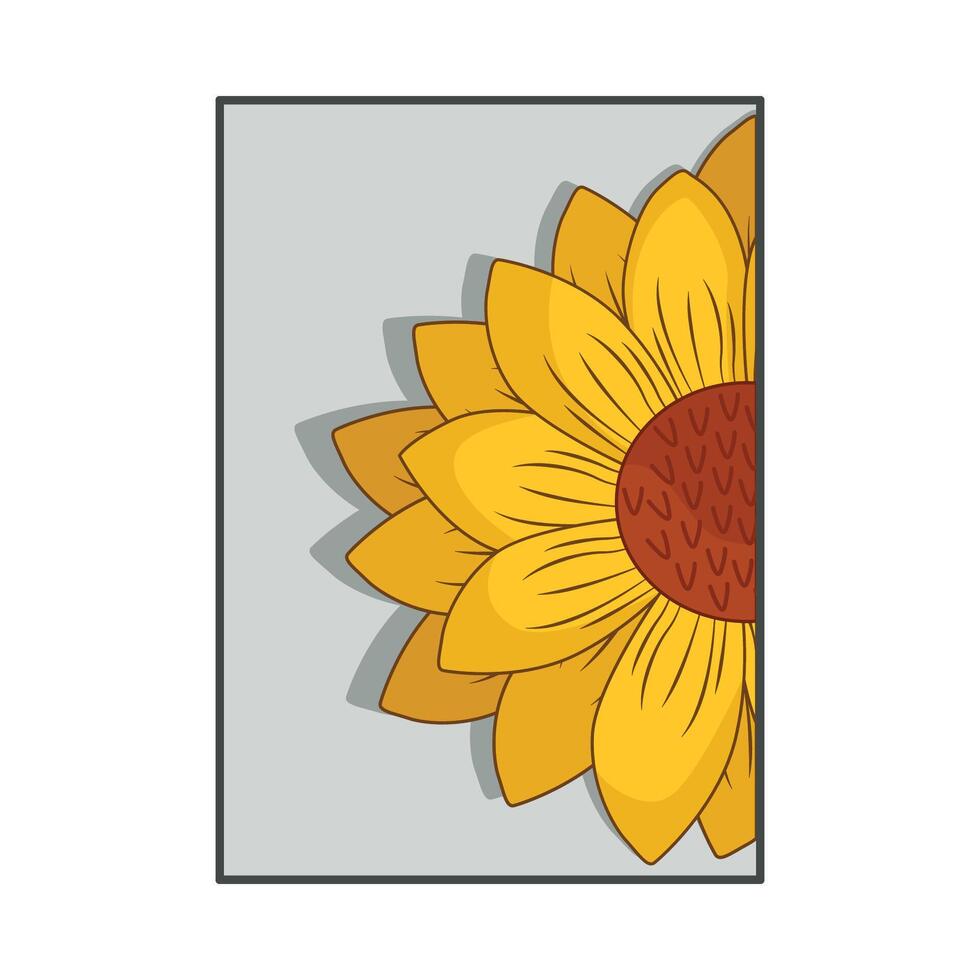 illustration of sunflower vector