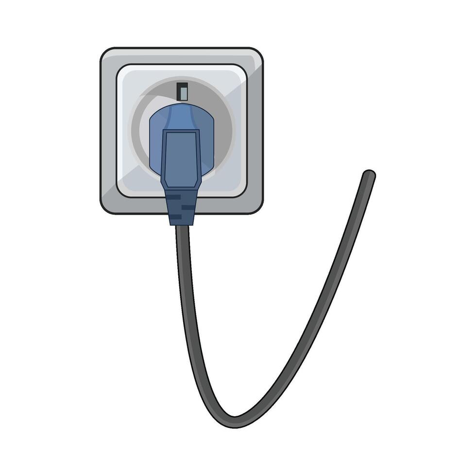illustration of plug in vector