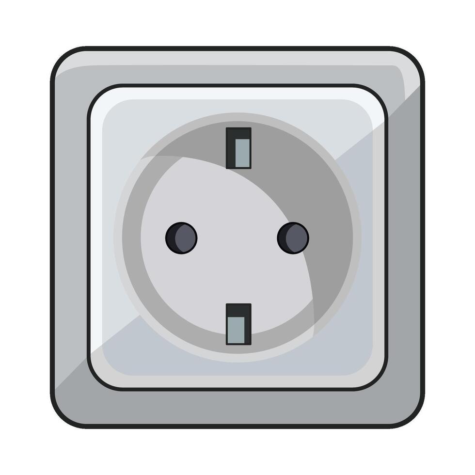 illustration of power socket vector