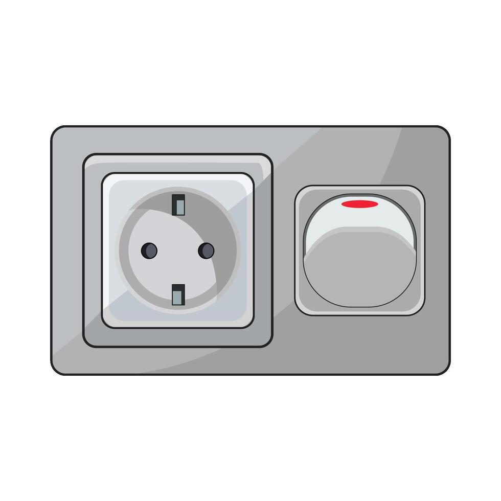illustration of power socket vector