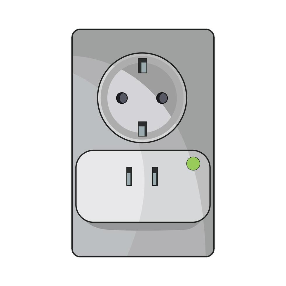 illustration of power socket vector