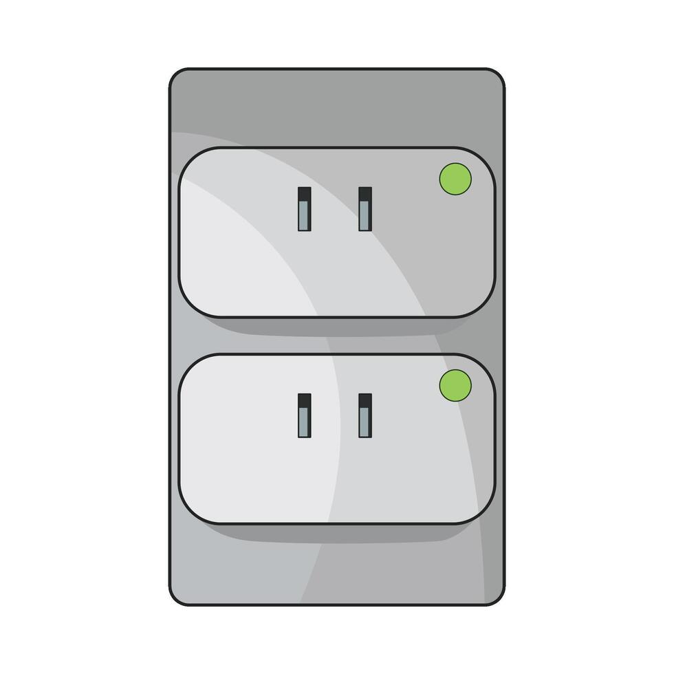 illustration of power socket vector
