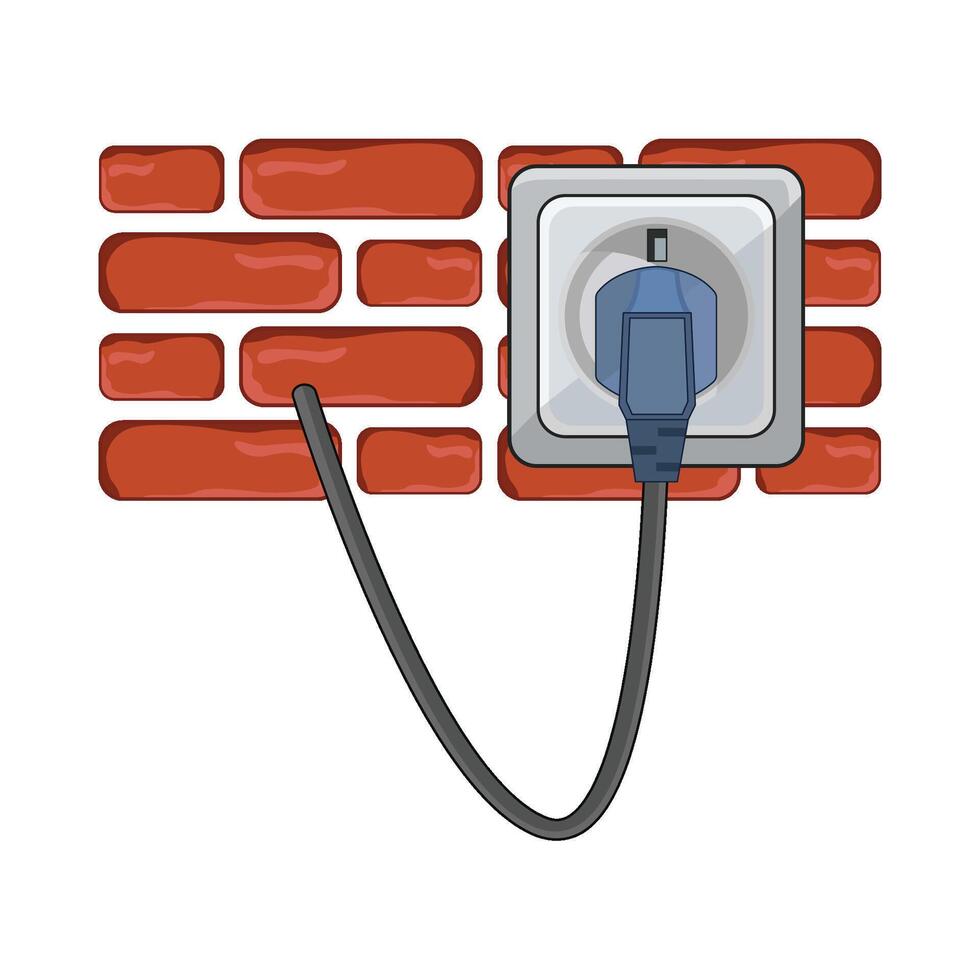 illustration of plug in vector