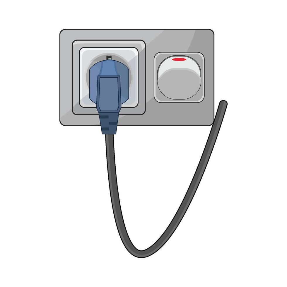 illustration of plug in vector