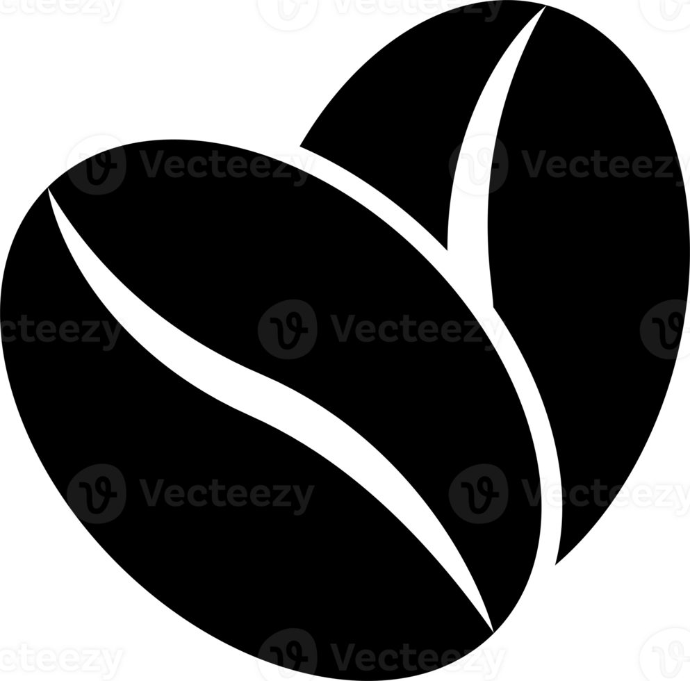 Coffee beans icon for graphic design, logo, web site, social media, mobile app, ui illustration png