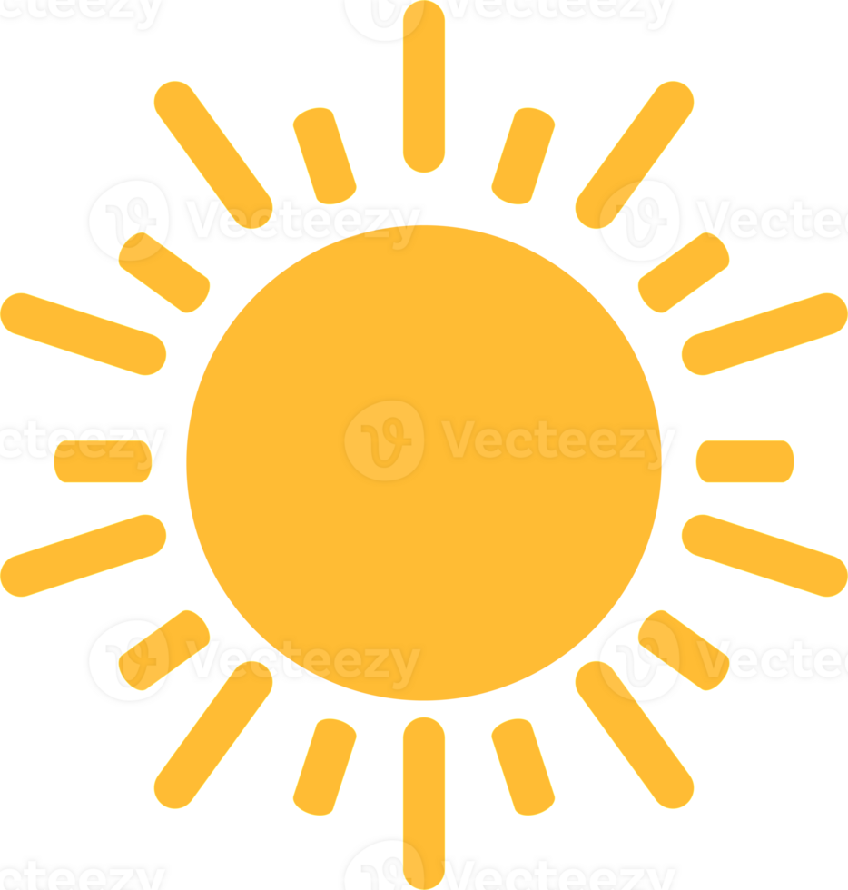 Sun icon for your web design, logo, UI. illustration png