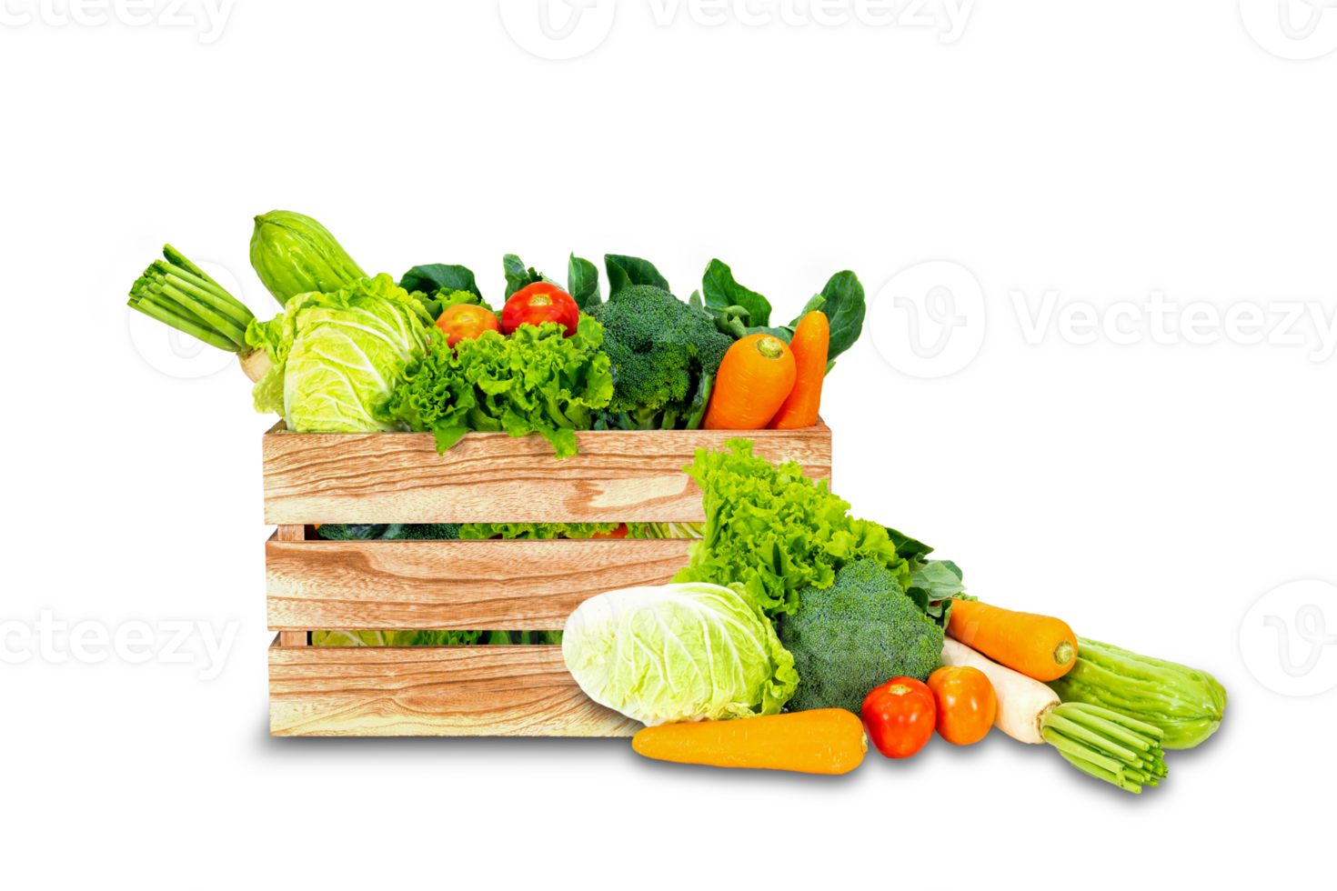 Banner design concept of fresh organic and vegetables png