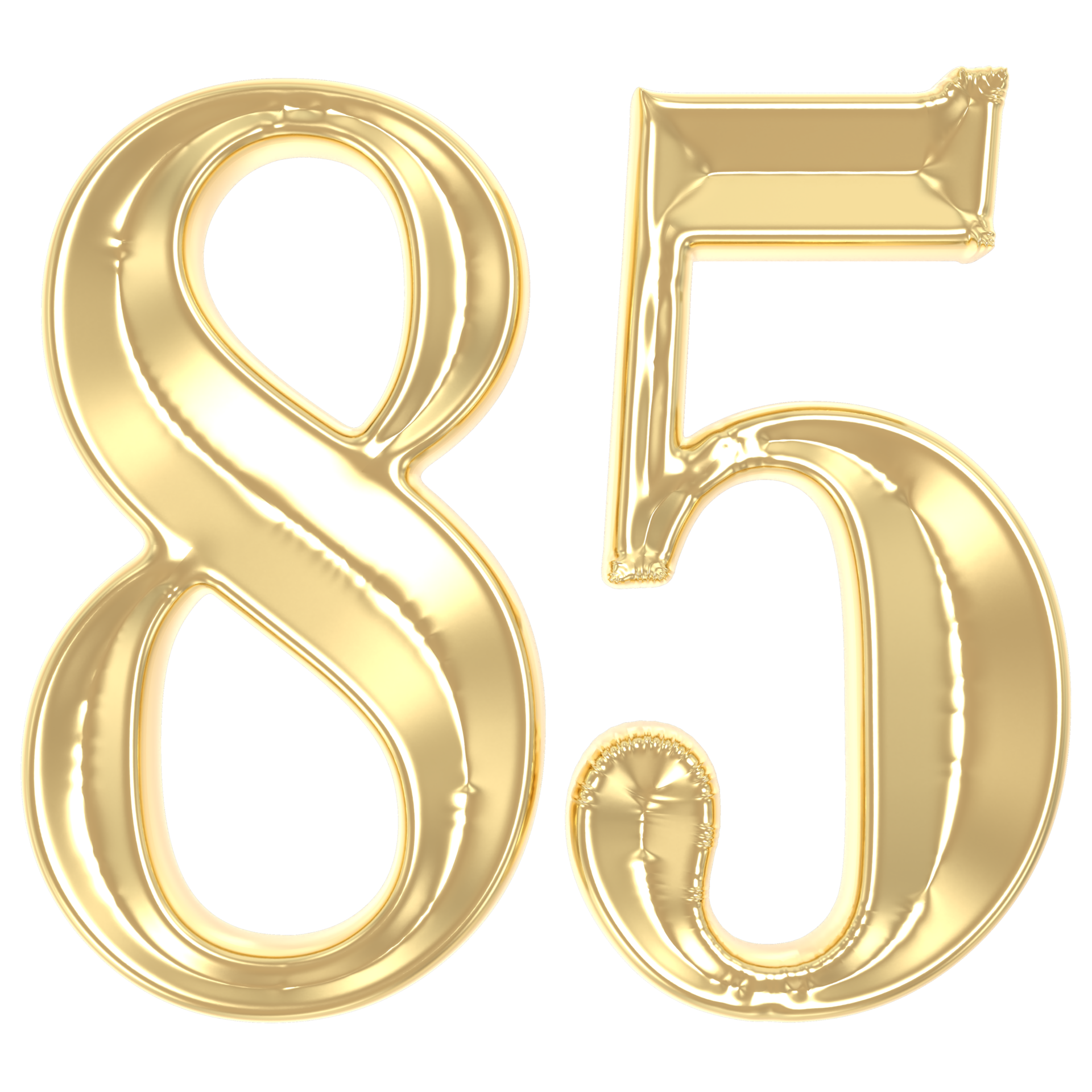 85 Gold Number 3D Rendering 45717814 PNG 85-gold-number-3d-rendering-45717814-png