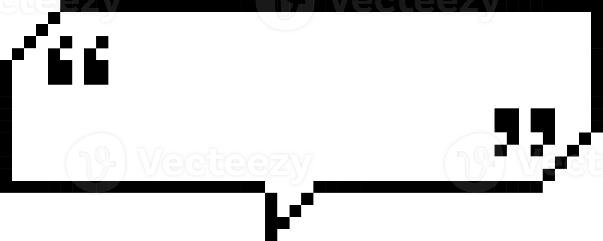8bit retro game pixel speech bubble balloon icon sticker memo keyword planner text box banner png