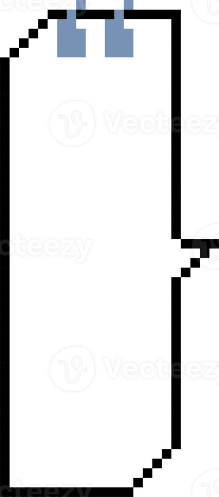 8bit retro game pixel speech bubble balloon icon sticker memo keyword planner text box banner png