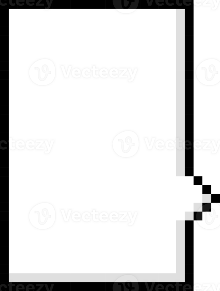 8bit retro game pixel speech bubble balloon icon sticker memo keyword planner text box banner png