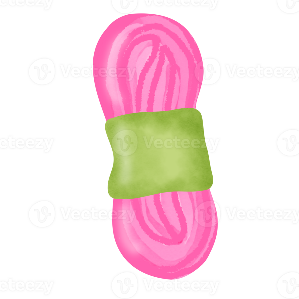 Watercolor yarn clipart. png