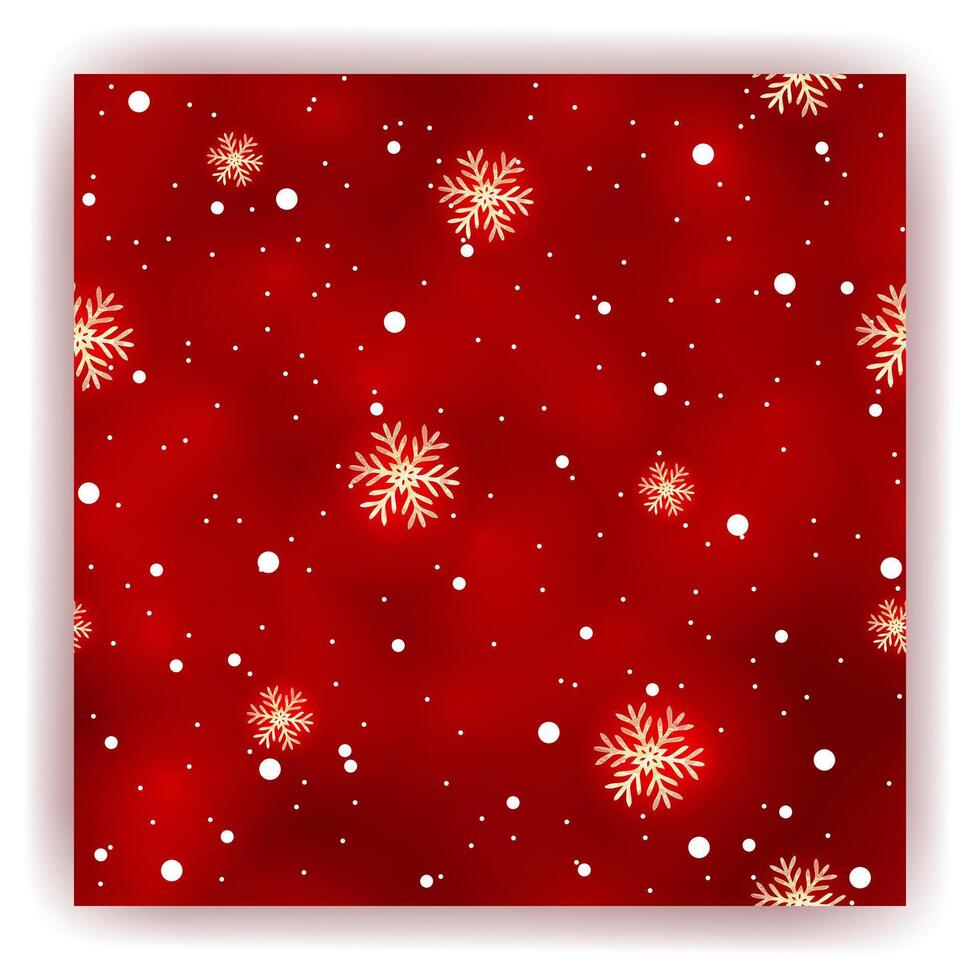 Christmas seamless pattern with red decoration vector