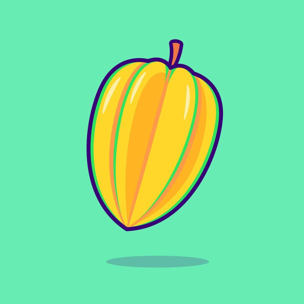 Star Fruit Cartoon vector