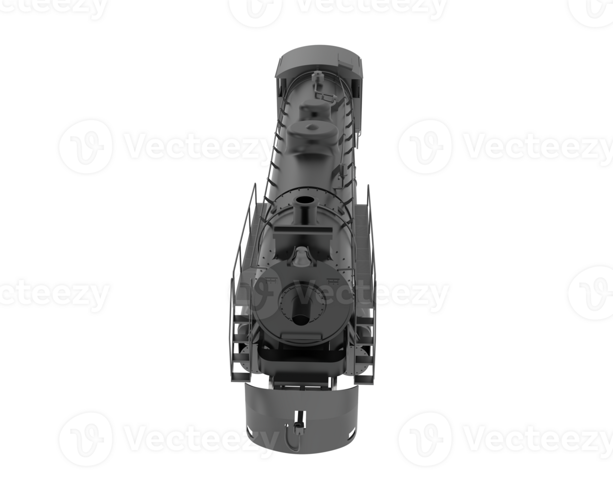 Locomotive isolated on background. 3d rendering - illustration png