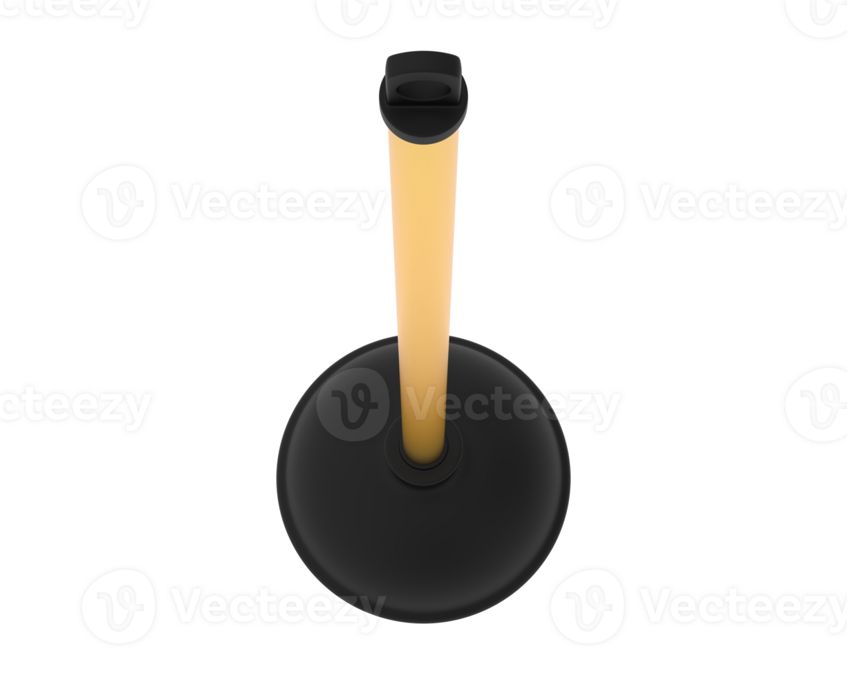 Plunger isolated on background. 3d rendering - illustration png