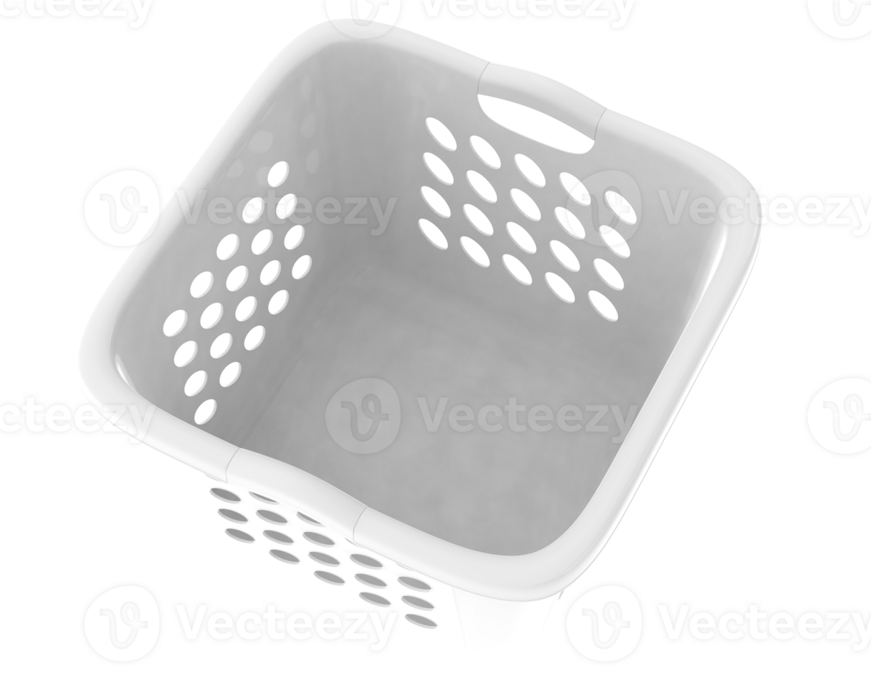 Laundry basket isolated on background. 3d rendering - illustration png
